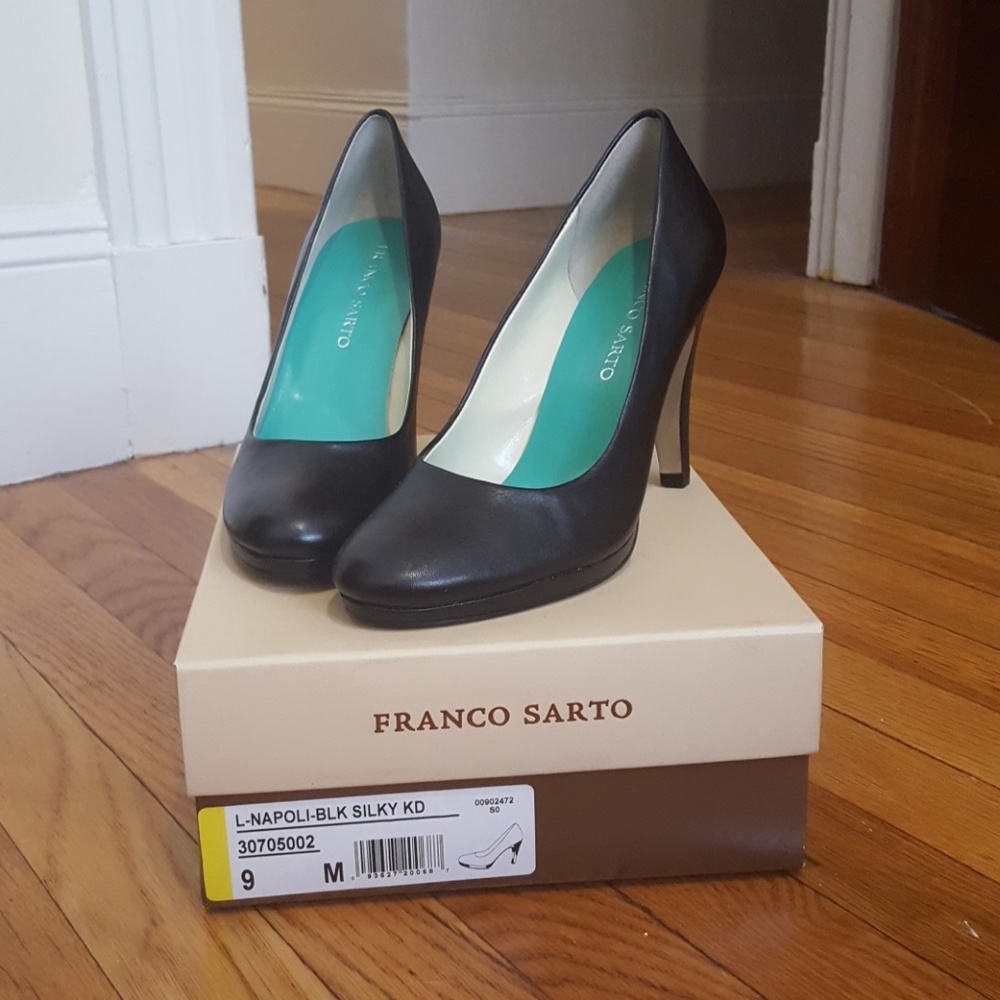 FRANCO SARTO black court shoes size 9