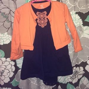 Carter's Fall Dress w/ Cardigan 24 months