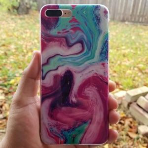 IPhone 7 /8/7 Plus/8 Plus Soft Glossy Marble Case
