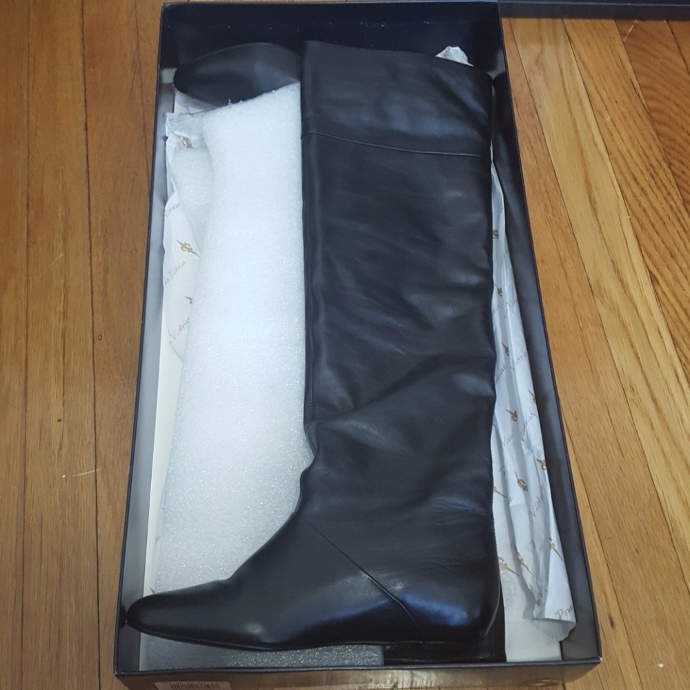 POUR LA VICTOIRE Danielle black knee high boots