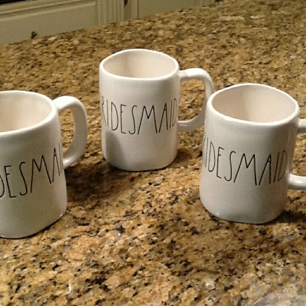 2 Rae Dunn Bridesmaid Mugs - For @Burdie