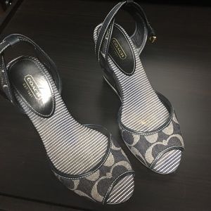 Coach wedges size 8!
