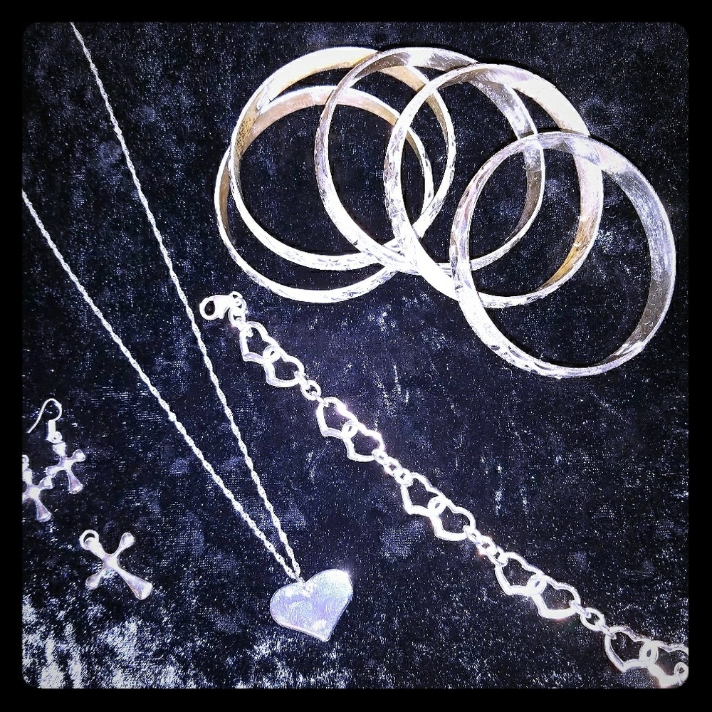 Sterling silver and Silver Plated Jewelry Lot