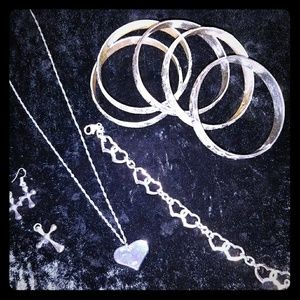 Sterling silver and Silver Plated Jewelry Lot