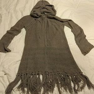 Love Stitch knitted weater hoody