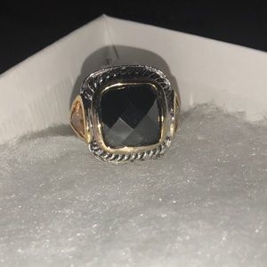 Silver and smokey quartz