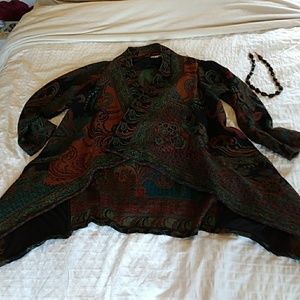 Parsley and Sage wool wrap coat