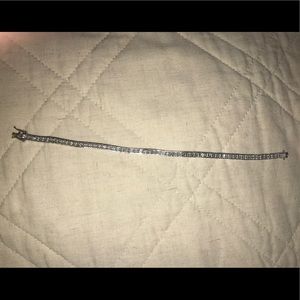 10k white gold princess cut cz tennis bracelet