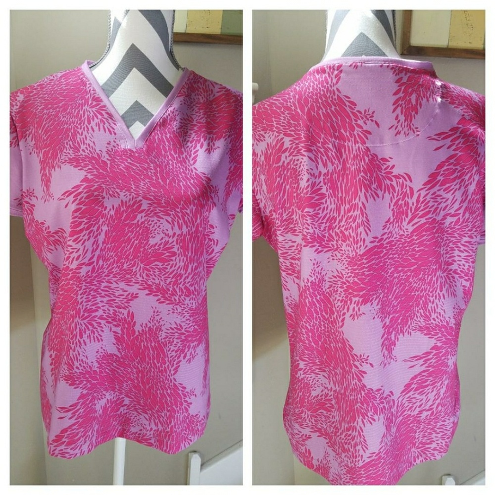 Colorful Tropical Print Nike Golf Top