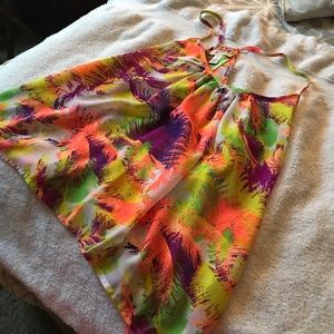 Summer open back blouse