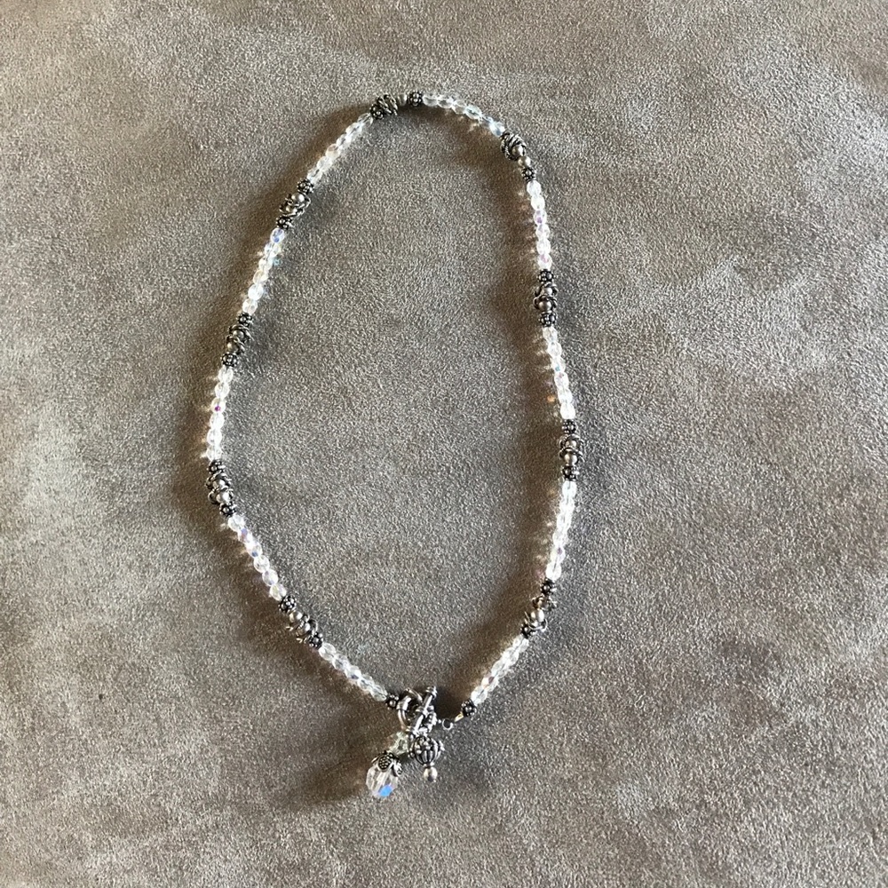 Make an offer. Beautiful crystal silver necklace