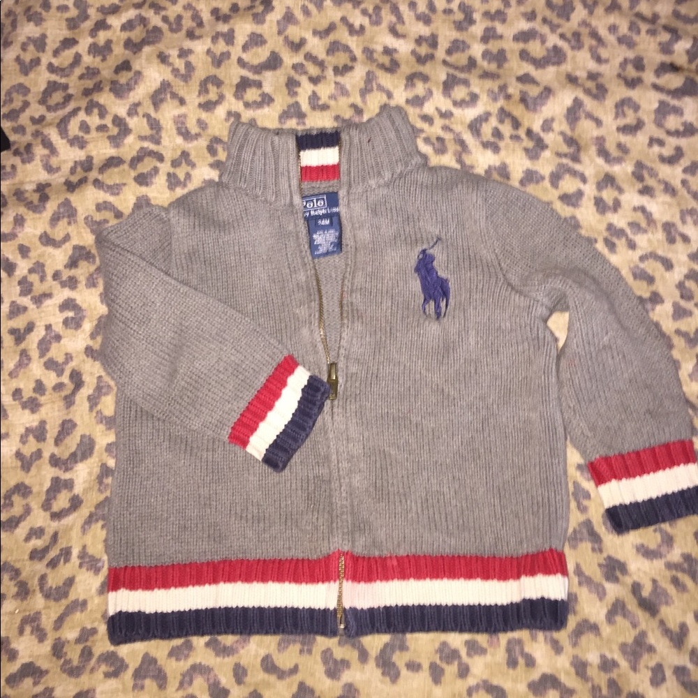 Infant polo sweater