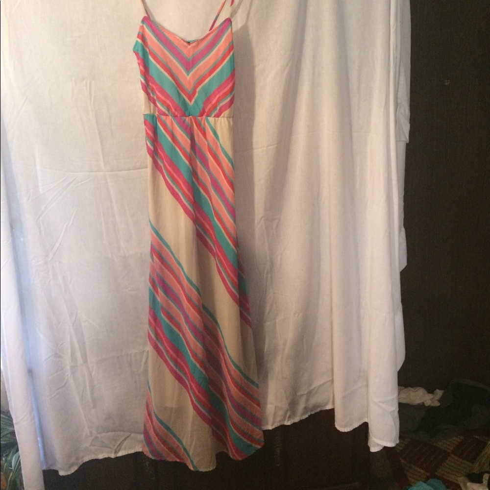 Heart soul. Maxi dress. Spaghetti strap.