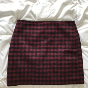 Madewell Buffalo Check Skirt