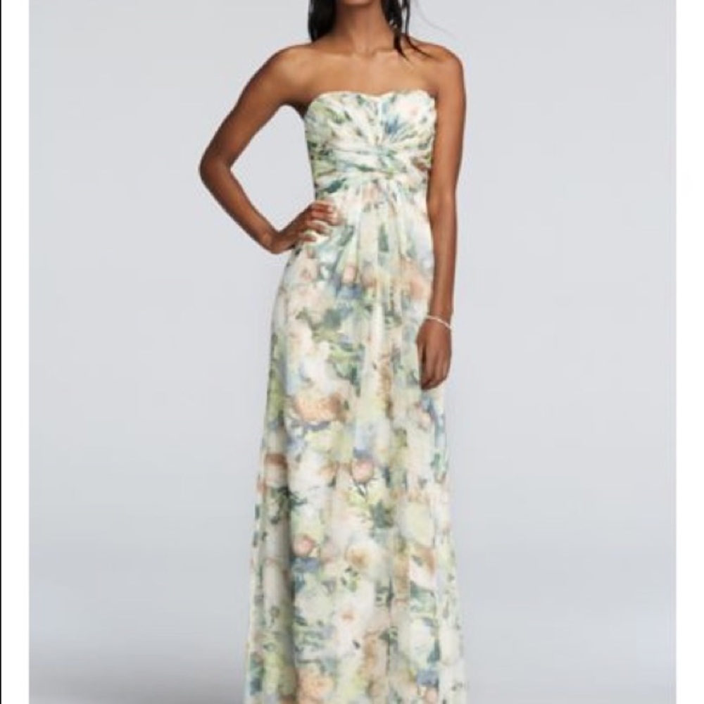Floral Maxi Bridesmaid Dress NWOT