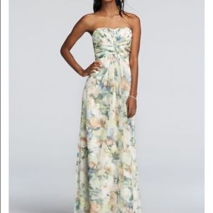 Floral Maxi Bridesmaid Dress NWOT