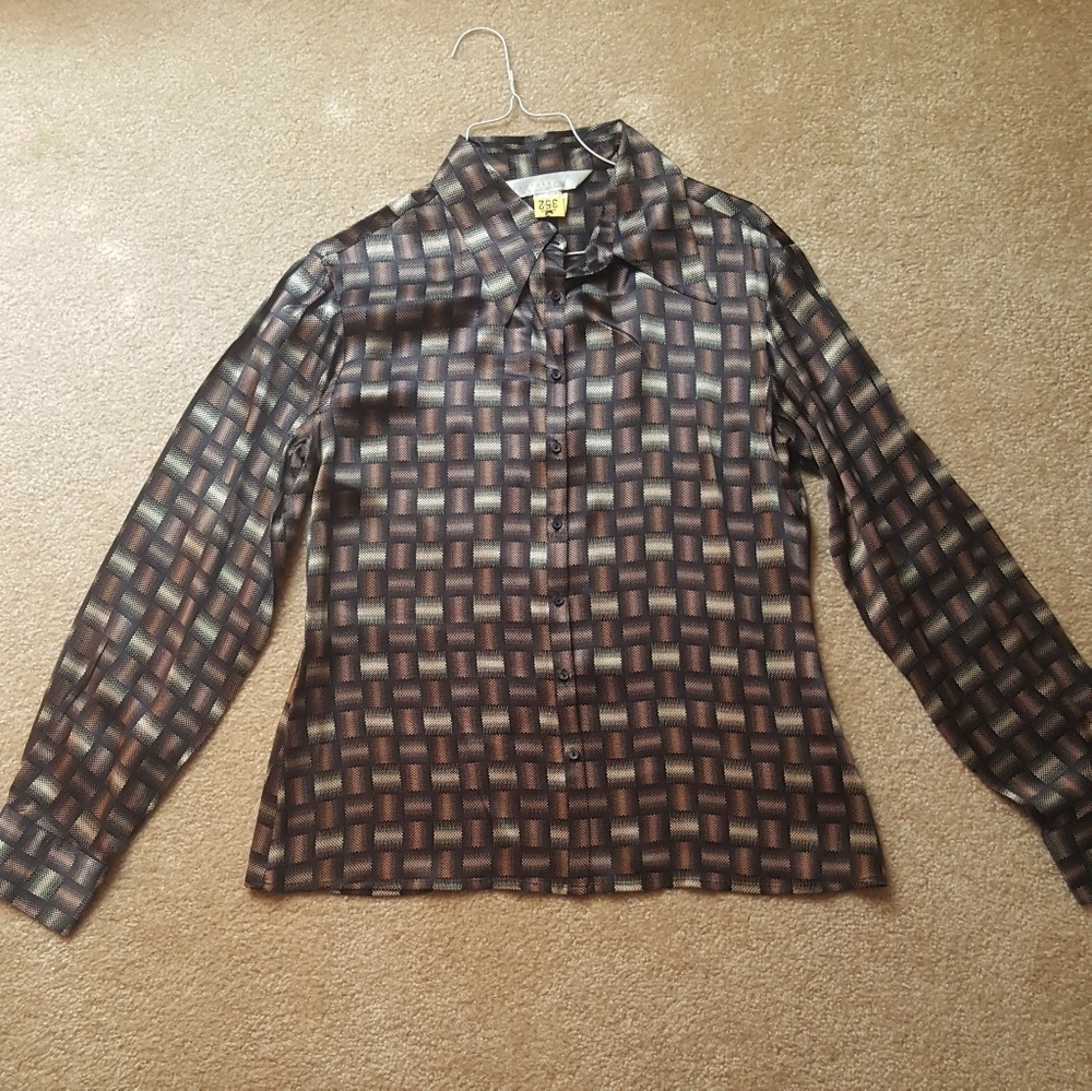 EUC, Express SILK Button-down Top