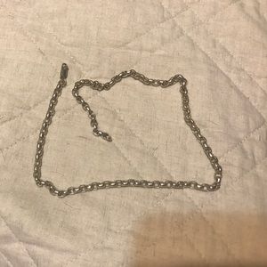 Silver rolo style necklace