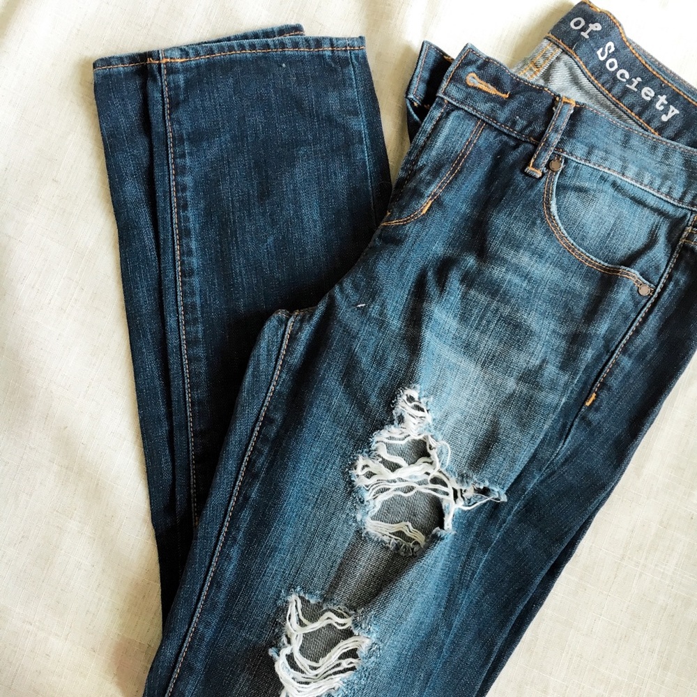 Ripped slim boyfriend Jeans 💙