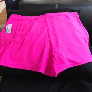Hot pink shorts