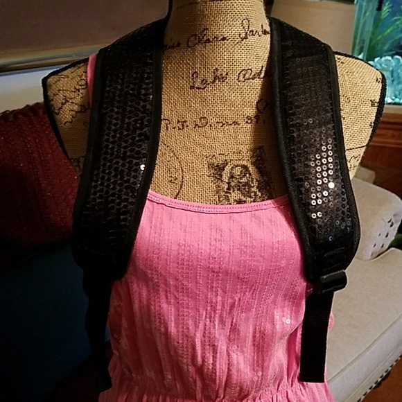 New Sketchers black sequins bookbag - Picture 3 of 4