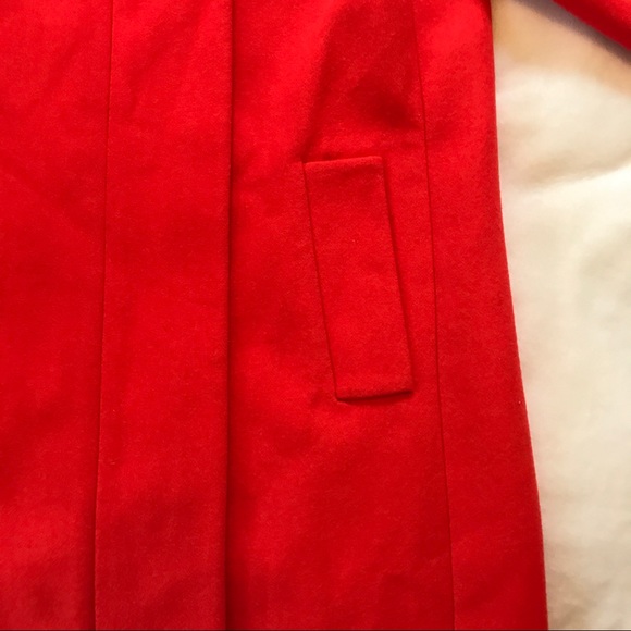 NWT J. Crew Stadium Cloth Cocoon Coat Neon Flame - Picture 5 of 5