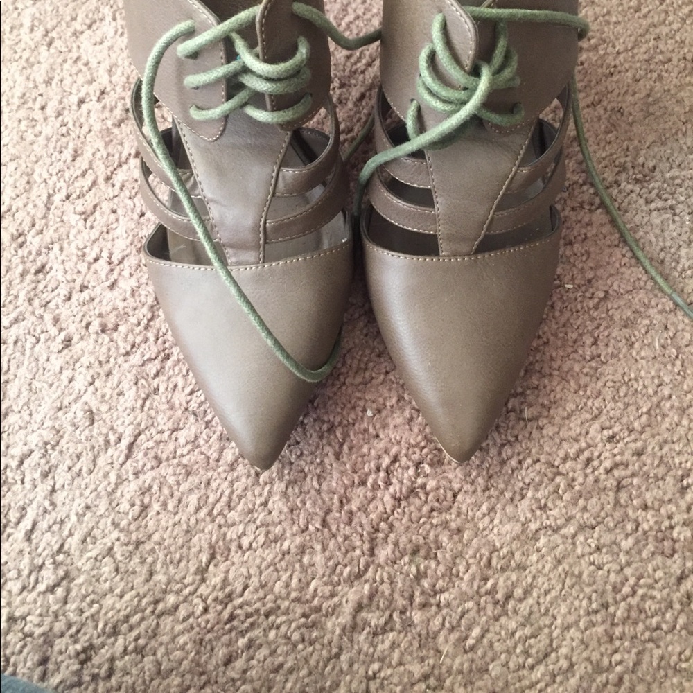 Heeled Brown Booties