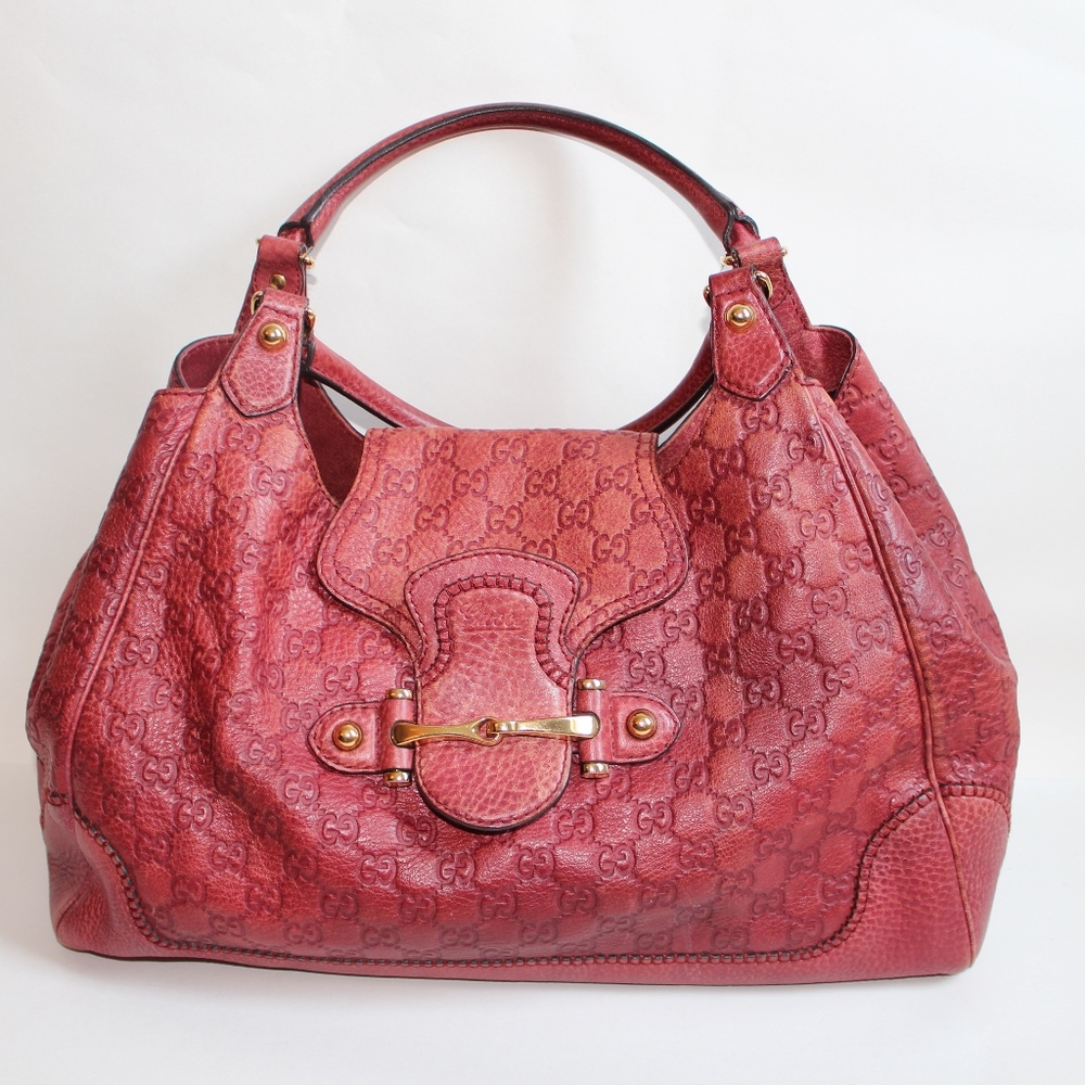 Gucci Guccissima Pebbled Leather Shoulder Bag