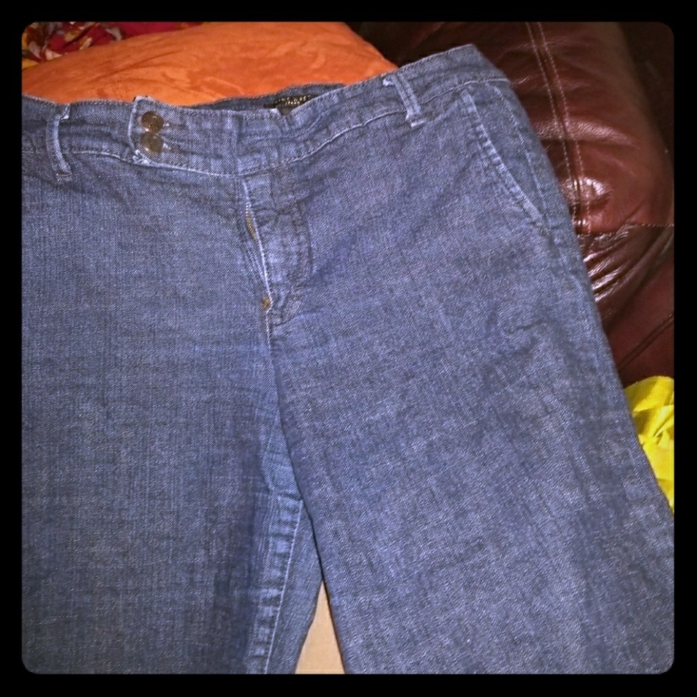 Nine West wide leg blue jean