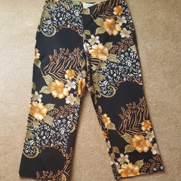 EUC, CACHE Capri Pants With Embellishments - Picture 1 of 3