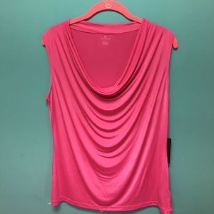 Silky pink tank