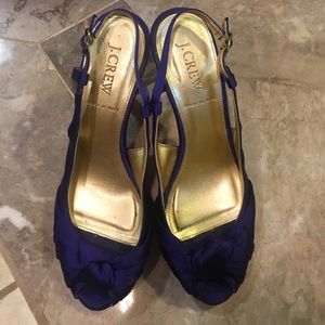 Used J Crew shoes satin