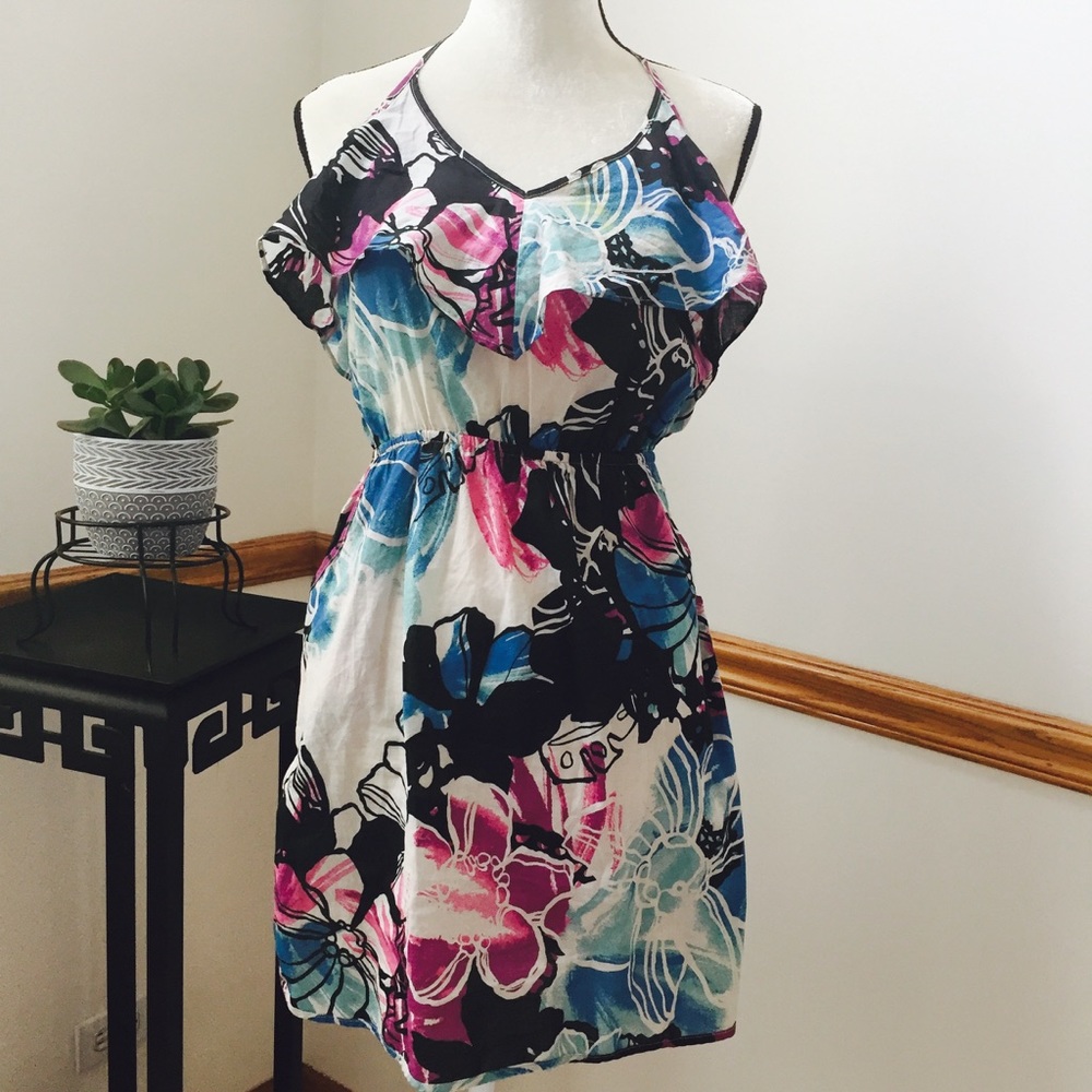 Roxy floral print 100% cotton dress 👗