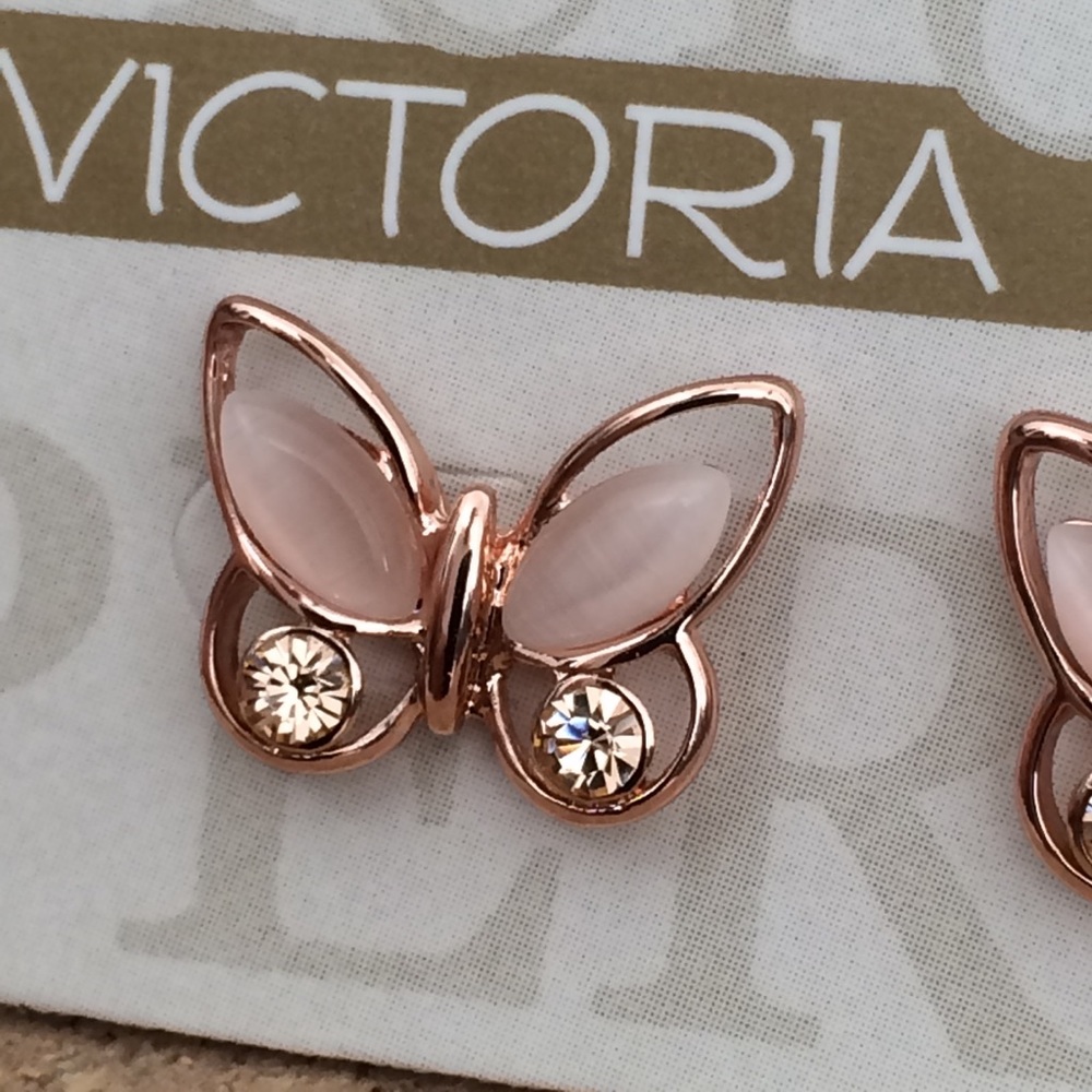 Butterfly Stud Earrings - Picture 6 of 6