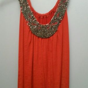 Hand beaded tank