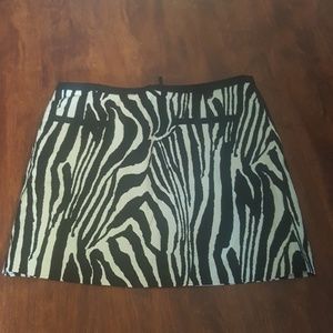H&M Zebra Print Mini NWT Size 8