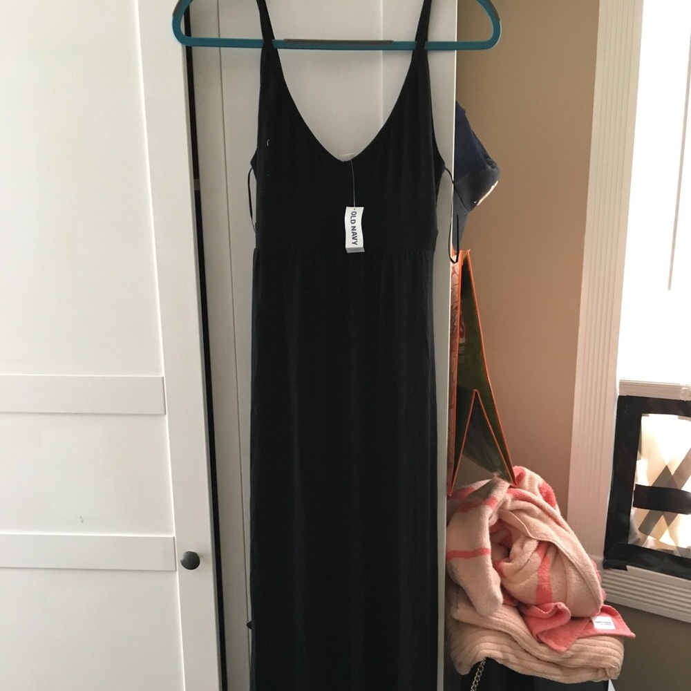 Black maxi dress