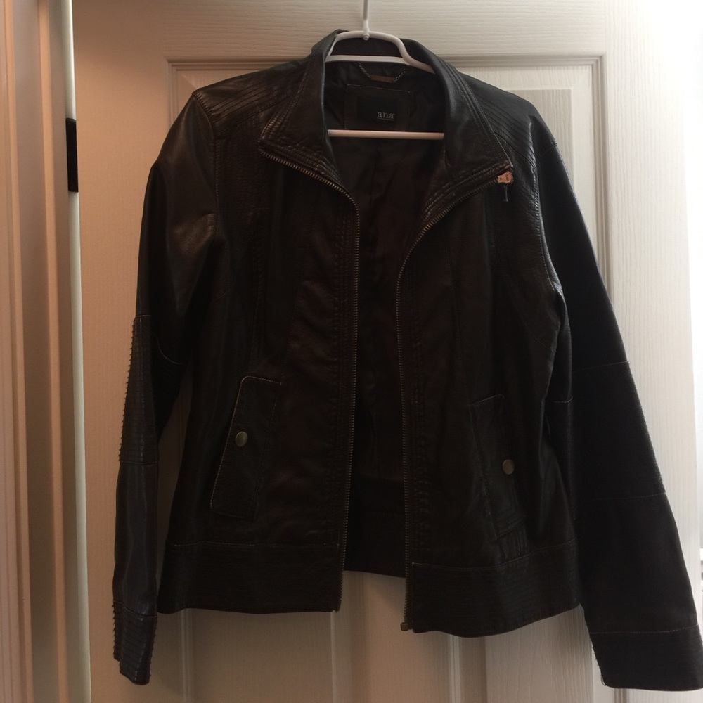 Faux leather jacket