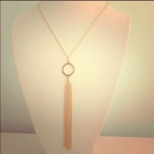 Heather Belle signature gold octagon necklace