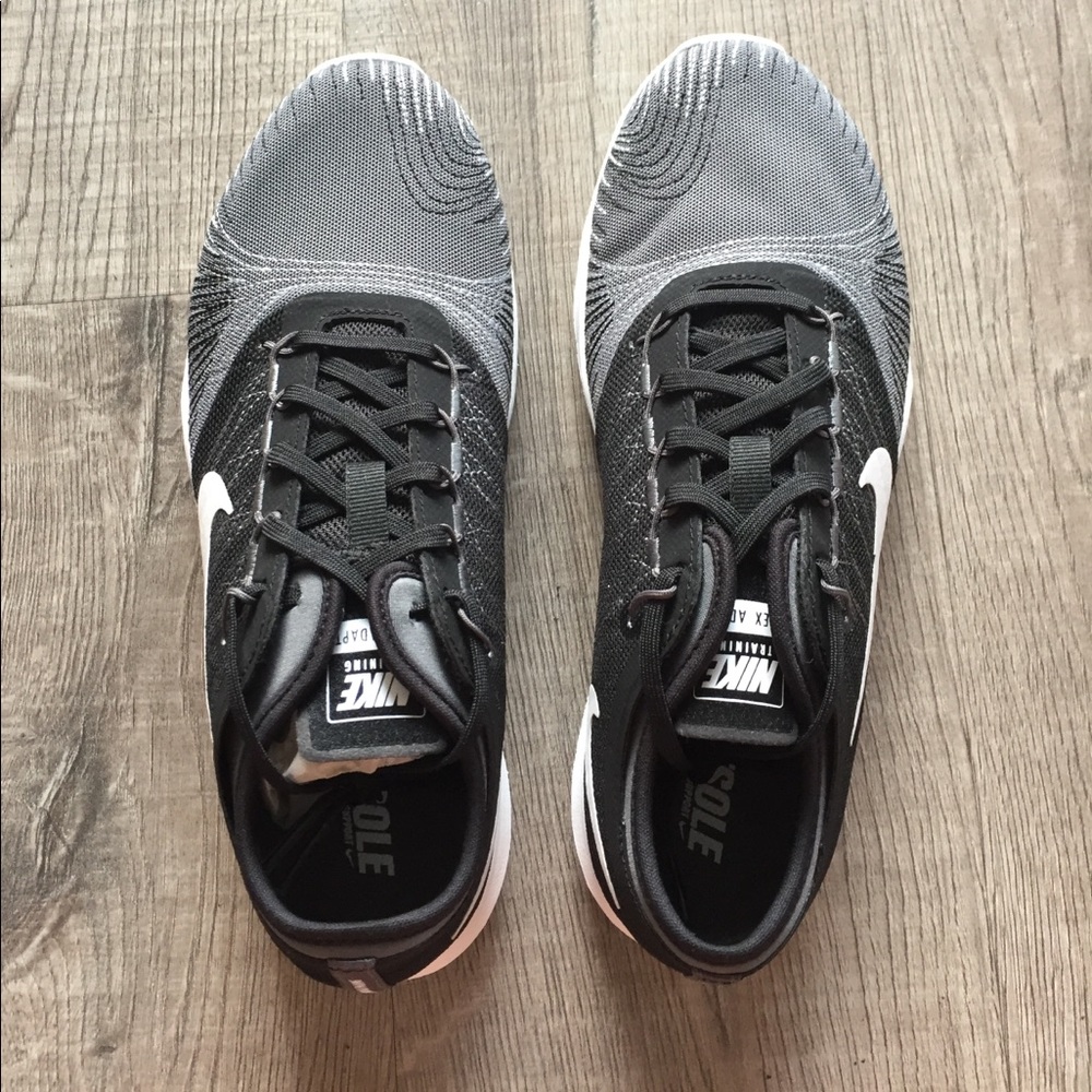 Nike Flex Adapt - brand new; 8.5; black and grey