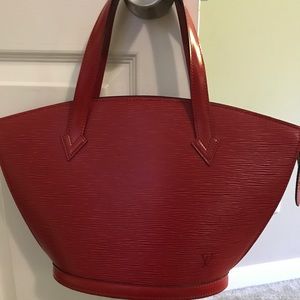 Authentic Saint Jacques Epi Red LV bag