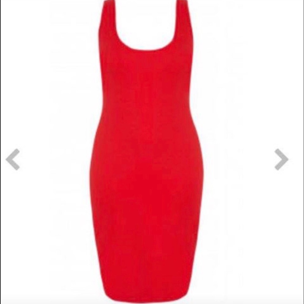 Red Body Con Dress