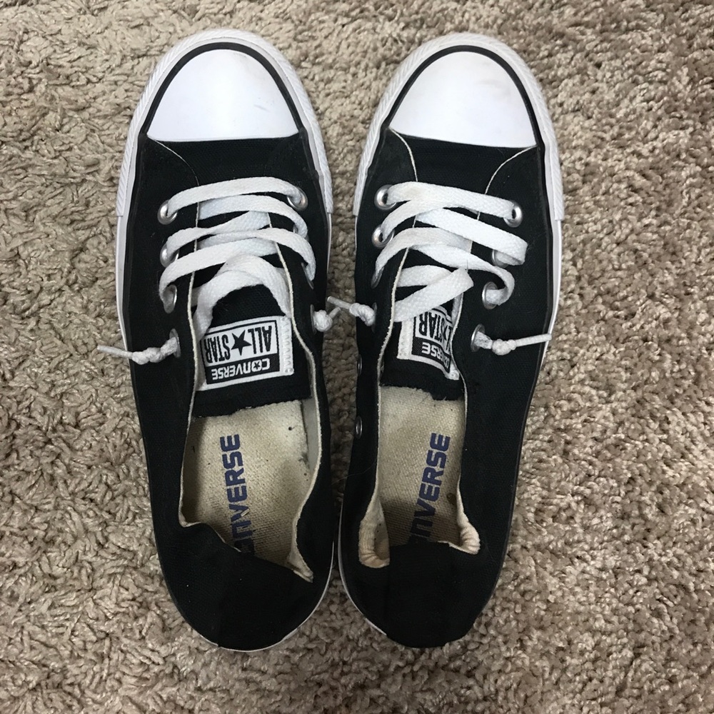 Converse Black Slide Ons