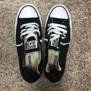 Converse Black Slide Ons