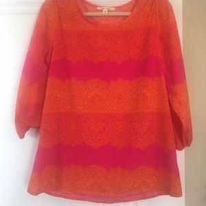 Hot pink and orange top from Francesca's