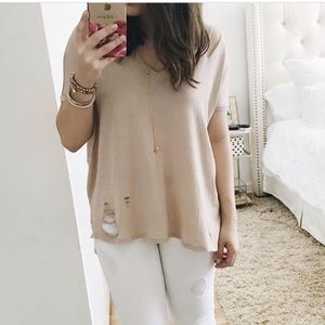 Distressed Nordstrom brand top