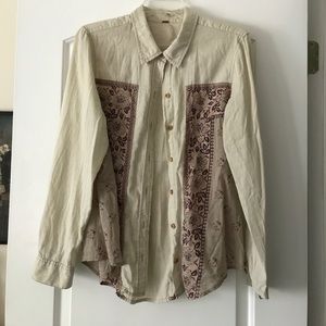 Free People Button Up