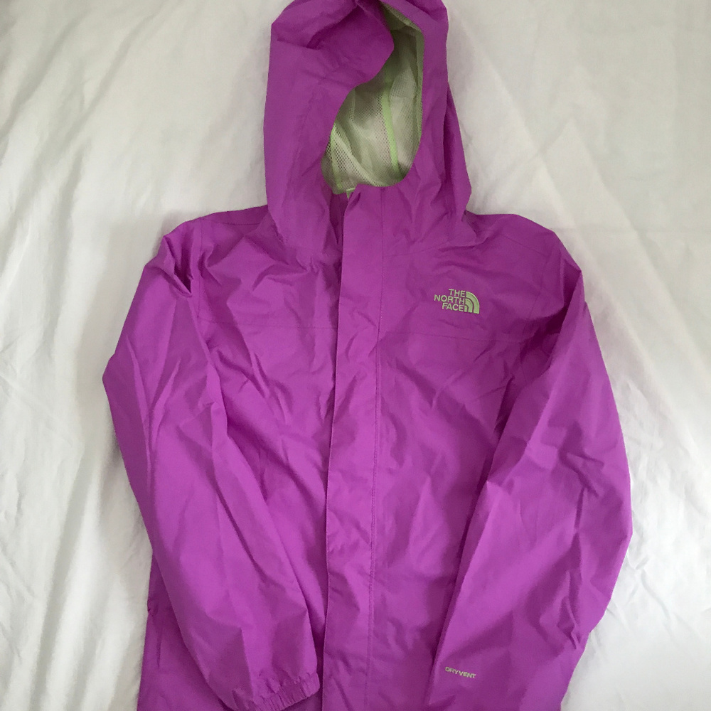 North Face "Zipline" rain jacket coat M 10 12