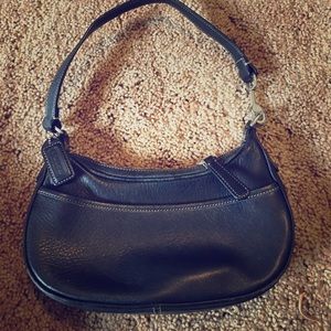 Coach leather small over the shoulder bag
