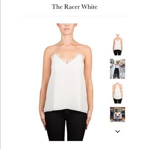 Cami NYC racer in white